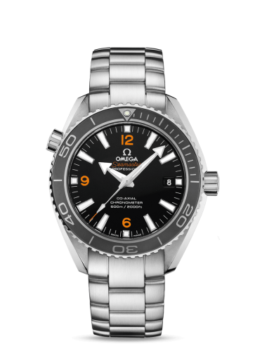 Omega Seamaster Planet Ocean 600M Co-Axial 42 Stainless Steel / Orange Numerals / Bracelet